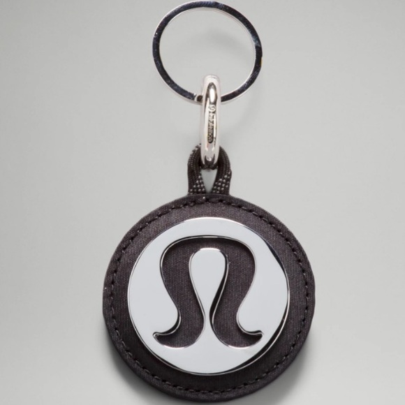 Lululemon Logo Bag Charm & Keychain | Black / Silver - Picture 3 of 10